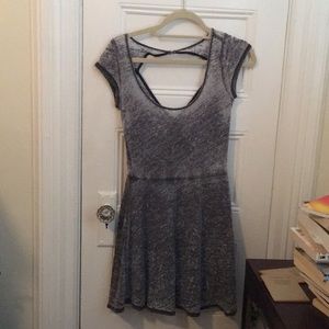 Grey and white dress